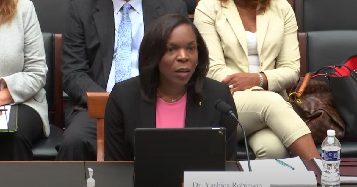 Dr. Yashica Robinson spoke at the congressional hearing "Revoking Your Rights" on Wednesday.