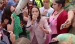 Alexandria Ocasio-Cortez riles up the pro-abortion protesters outside of the Supreme Court building