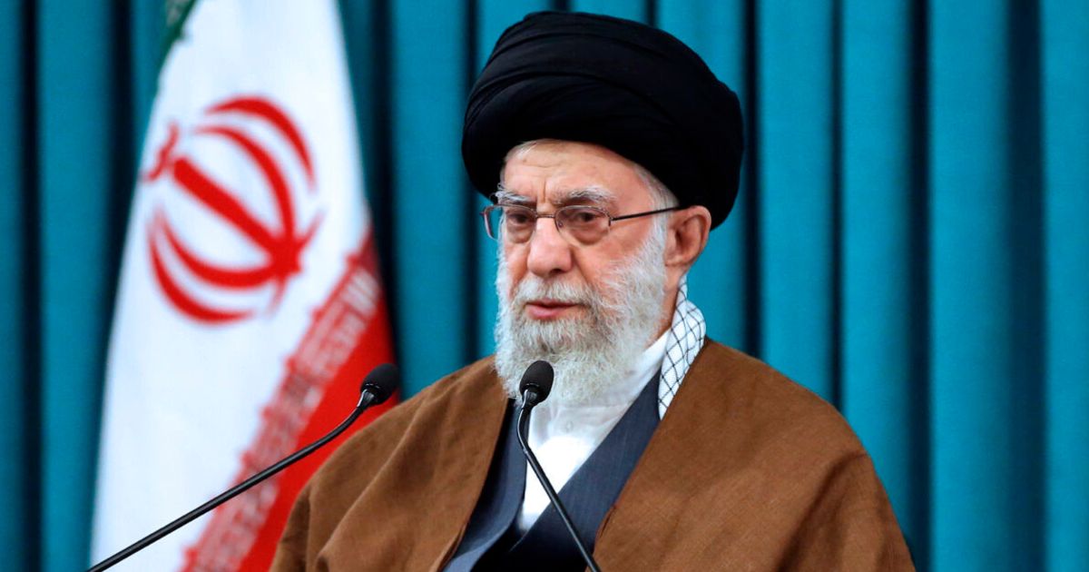 Iranian supreme leader Ayatollah Ali Khamenei speaks in a televised address in Tehran on March 21.