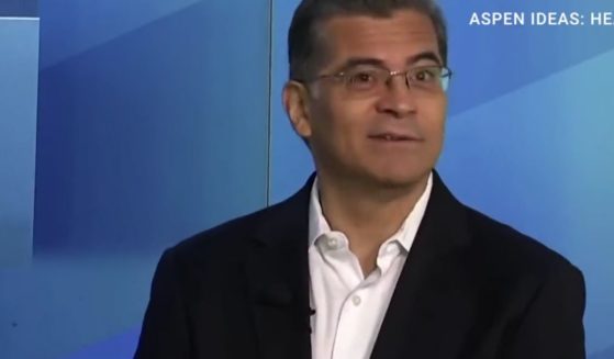 Health and Human Services Secretary Xavier Becerra smiled coyly as he declined to elaborate on a statement he made on camera regarding providing transportation for women seeking abortions.