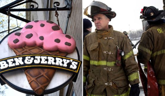 Ice cream company Ben and Jerry's, left, parent company Unilever is being sued by a Michigan police and firefighter pension fund over their decision to not inform shareholders ahead of time of their decision to not sell ice cream in "occupied Palestinian territories."