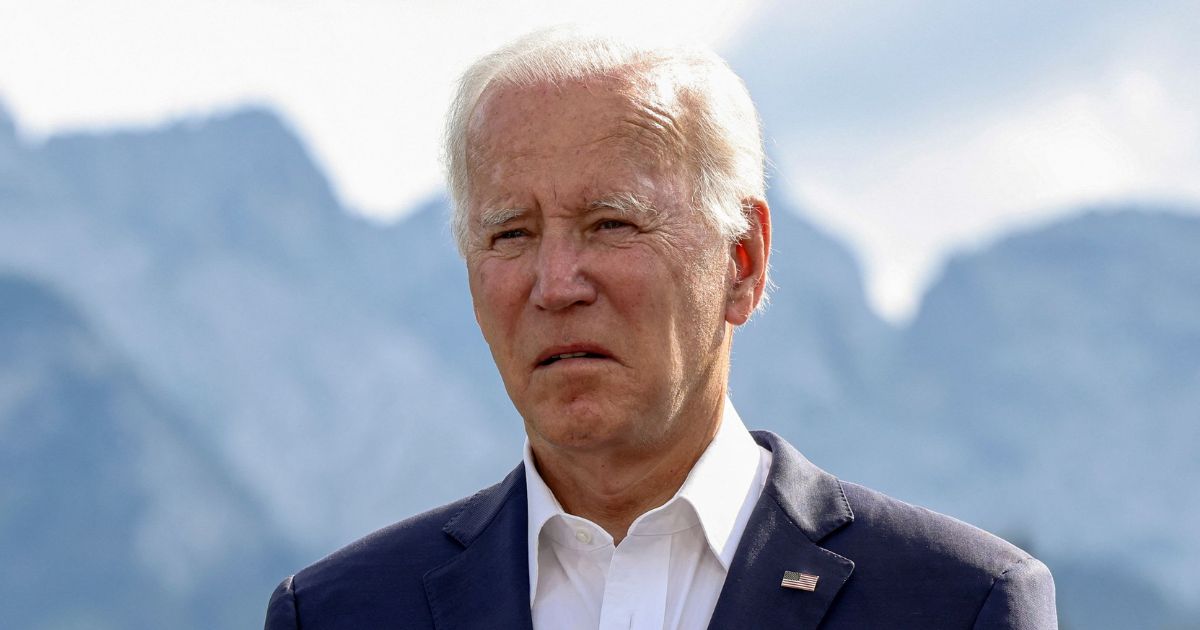 President Joe Biden attends day one of the G7 leader's summit at Elmau Castle in Germany on Sunday.
