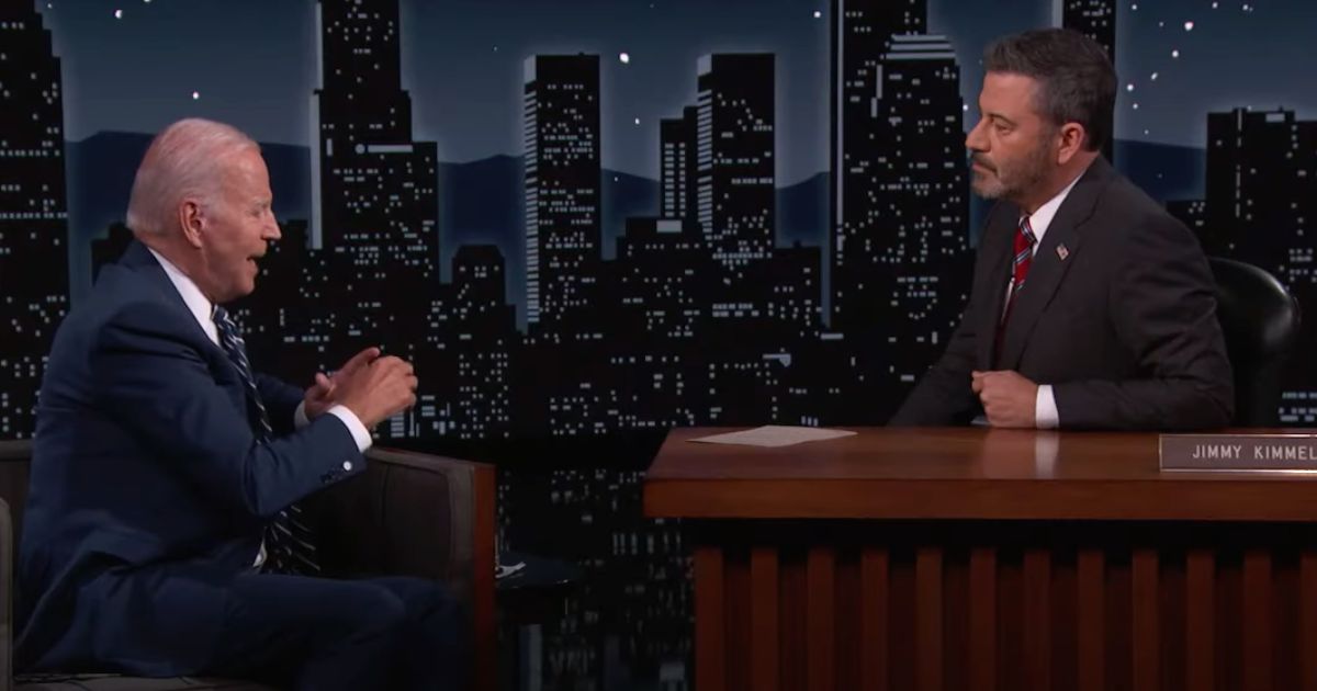 President Joe Biden talks to Jimmy Kimmel on ABC's "Jimmy Kimmel Live."