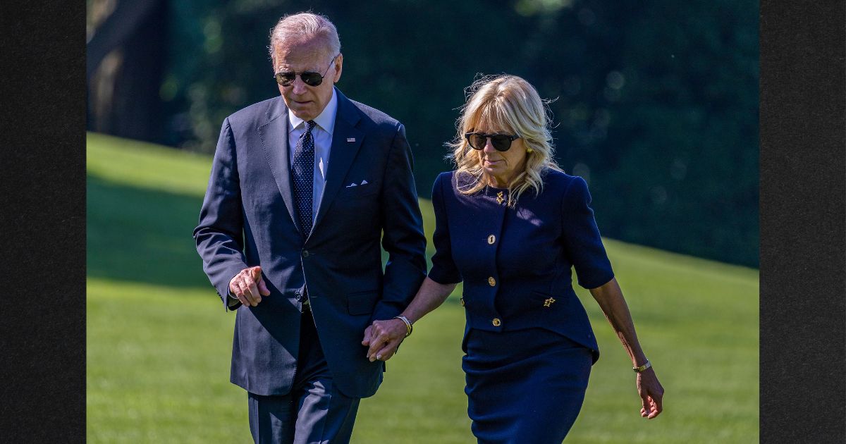 President Joe Biden and his wife Jill Biden are seen in a May 30 photo. The Bidens were rushed to a secure location Saturday when a private plane strayed into the airspace over their Delaware beach house.