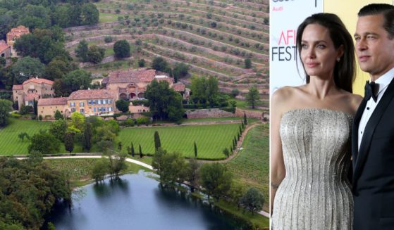 Onetime Hollywood power couple Angelina Jolie and Brad Pitt, right, divorced since 2019, are fighting over Chateau Miraval, the French estate and vineyard they once co-owned. Pitt has filed suit against Jolie for selling her share of the estate without his consent.
