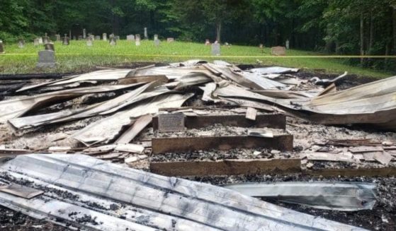 Historic St. Colman Catholic Church in Raleigh County, West Virginia, was burned to the ground.