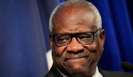 Supreme Court Justice Clarence Thomas speaks at the Heritage Foundation in Washington, D.C., on Oct. 21, 2021.