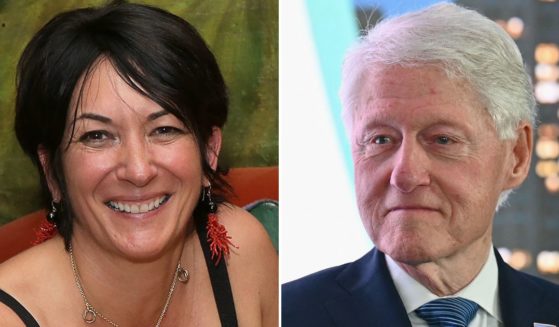 Ghislaine Maxwell, left, convicted sex offender and partner of Jeffrey Epstein cited her connection to former President Bill Clinton, right, and the Clinton Global Initiative in documents to the court pleading for a lesser sentence for her sentencing hearing, which will take place on June 28.