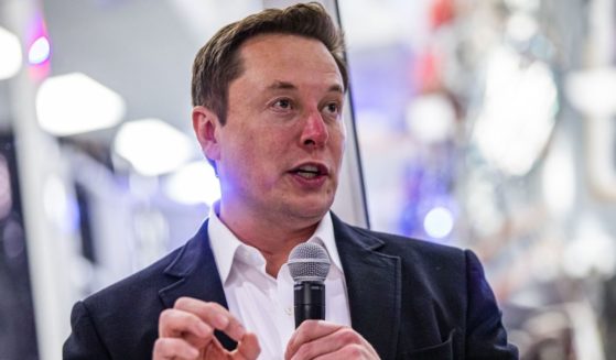 Elon Musk speaks during a news conference at SpaceX headquarters in Hawthorne, California, on Oct. 10, 2019.