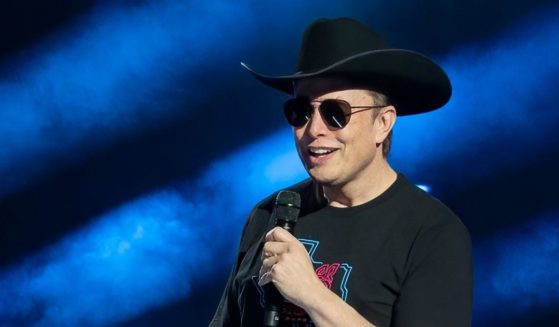 Elon Musk speaks at the Tesla Giga Texas manufacturing "Cyber Rodeo" grand opening party on April 7 in Austin, Texas.