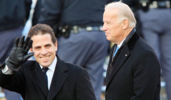 Then-Vice President Joe Biden and his son Hunter Biden are seen on Jan. 20, 2009, in Washington, D.C.