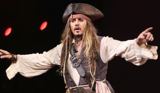 Dressed as Captain Jack Sparrow from the "Pirates of the Caribbean" franchise, Johnny Depp entertained the audience at Disney's D23 Expo 2015 in Anaheim, California.
