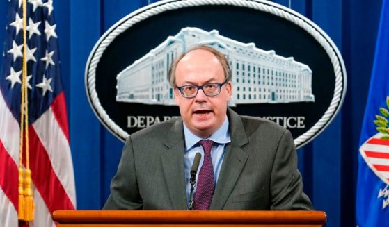 Then-Assistant Attorney General for the Environment and Natural Resources Division Jeffrey Clark speaks during a news conference at the Justice Department in Washington, D.C, on September 14, 2020.