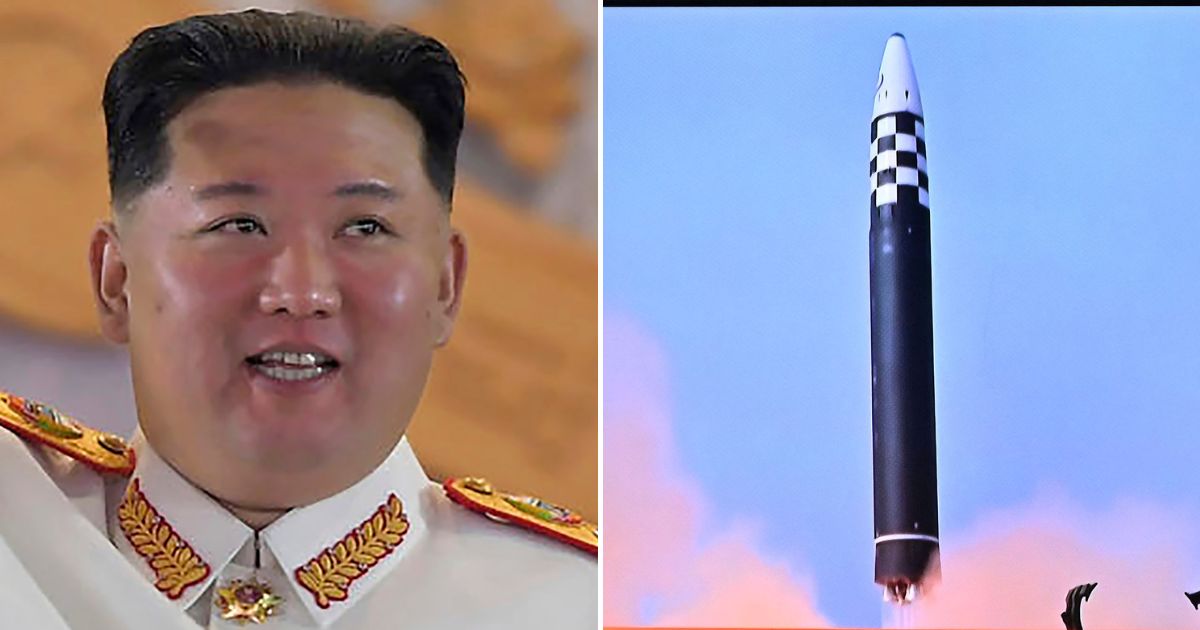 North Korean leader Kim Jong Un, left, has long desired to create and have nuclear weapons, such as the ballistic missile tested on May 4 in Seoul, right.
