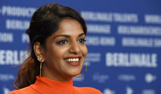 M.I.A. attends a news conference during the 68th Berlinale International Film Festival Berlin on Feb. 17, 2018, in Berlin, Germany.