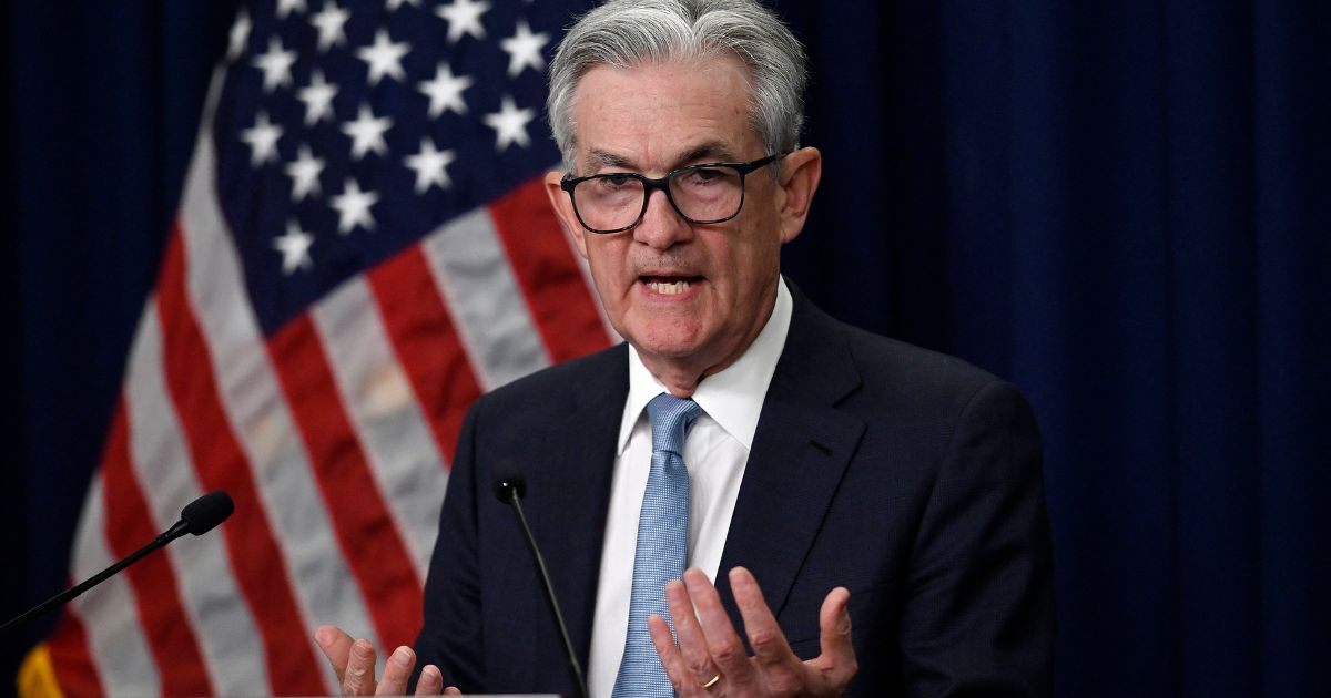 Federal Reserve Chairman Jerome Powell speaks at a news conference on interest rates, the economy and monetary policy actions at the Federal Reserve Building in Washington on Wednesday.