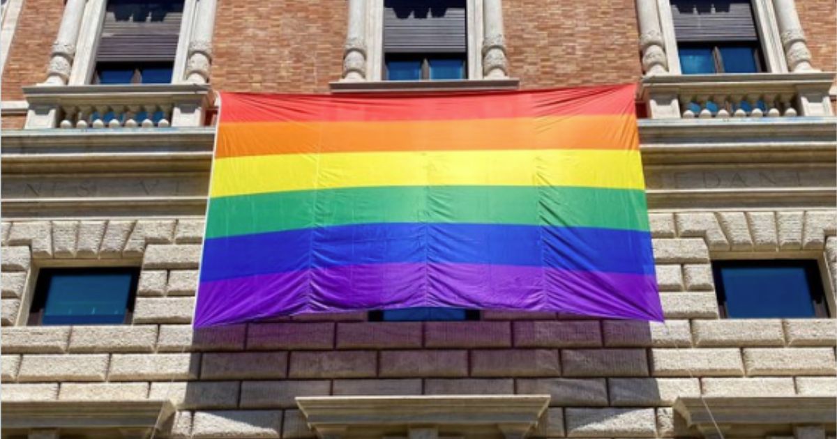 On Wednesday, the U.S. State Department flew the "pride" flag outside their building in the Vatican to celebrate the beginning of "Pride Month."
