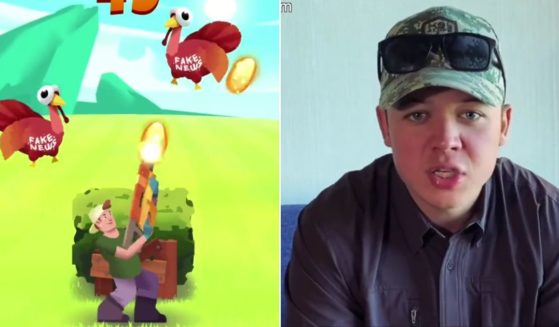 Kyle Rittenhouse has launched a video game that allows players to shoot down "fake news" turkeys.