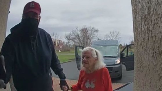 An Amazon delivery driver helped a 92-year-old woman with dementia after he noticed her wandering while he was driving.