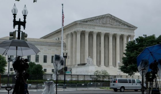 The Supreme Court building is pictured Thursday before the release of a ruling in favor of the North Carolina Republican Party in a voting ID case.