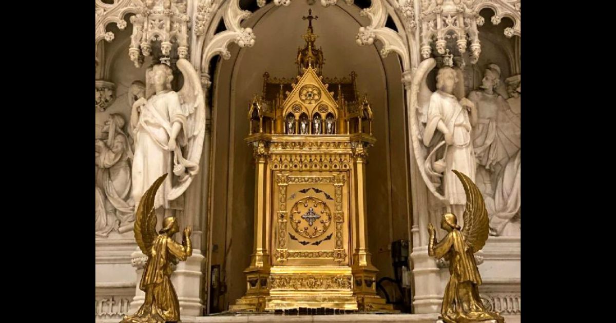 A $2 million gold tabernacle was stolen last week from St. Augustine Roman Catholic Church in Brooklyn, New York.