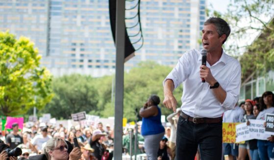 Texas Democrat Beto ORourke, pictured at a May 7 rally in Houston.