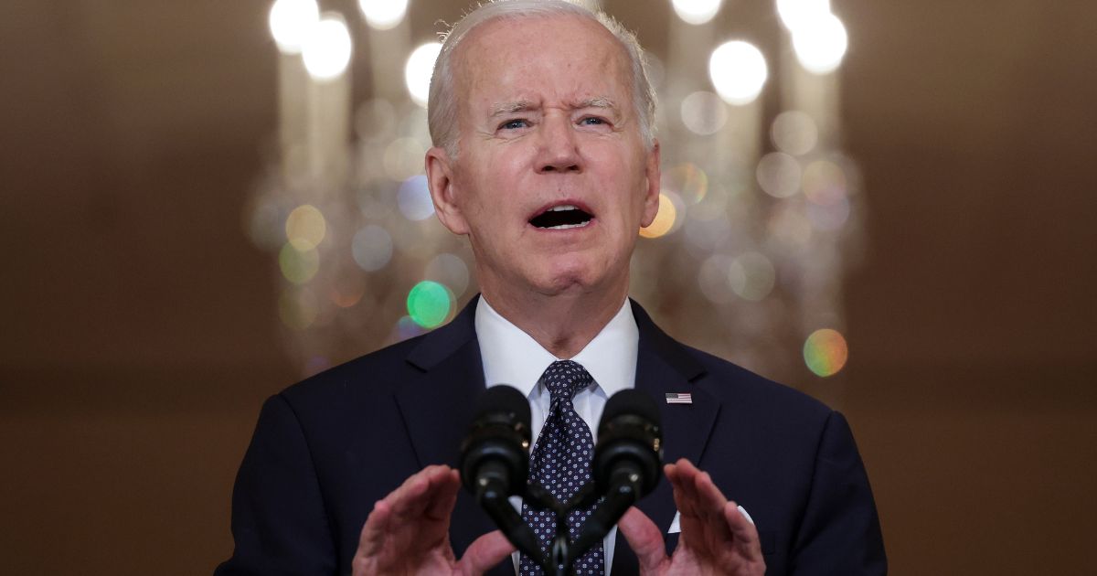 President Joe Biden delivers remarks on recent U.S. mass shootings in a speech from the White House on Thursday.