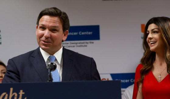Florida Gov. Ron DeSantis, pictured in a May 17 file photo with his wife, Casey DeSantis.