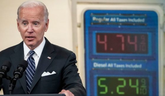 President Joe Biden speaks in the South Court Auditorium on the White House grounds on Wednesday, proposing a temporary suspension of the federal gas tax.