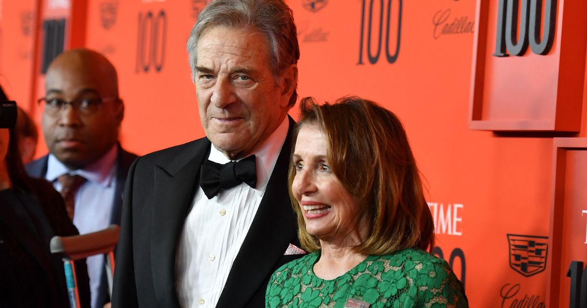 House Speaker Nancy Pelosi and her husband, Paul, are pictured in a 2019 file photo from the Time 100 Gala at the Lincoln Center in New York.