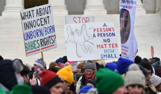 Pro-life activists march during the 49th annual March for Life on Jan. 21, 2022, in Washington, D.C. In Henrietta, New York, this week, pro-lifers and pro-abortion forces gave their opinions on a proposed Planned Parenthood clinic.