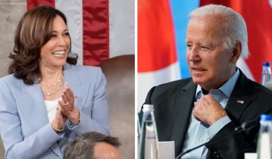 Vice President Kamala Harris, left; President Joe Biden, right.