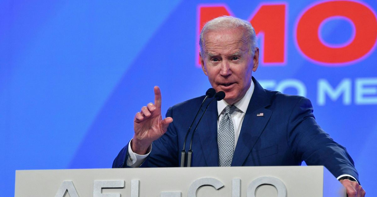 President Joe Biden speaks at the 29th AFL-CIO Quadrennial Constitutional Convention at the Pennsylvania Convention Center in Philadelphia on Tuesday.