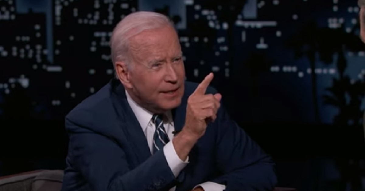 President Joe Biden appears Wednesday on ABC's "Jimmy Kimmel Live."