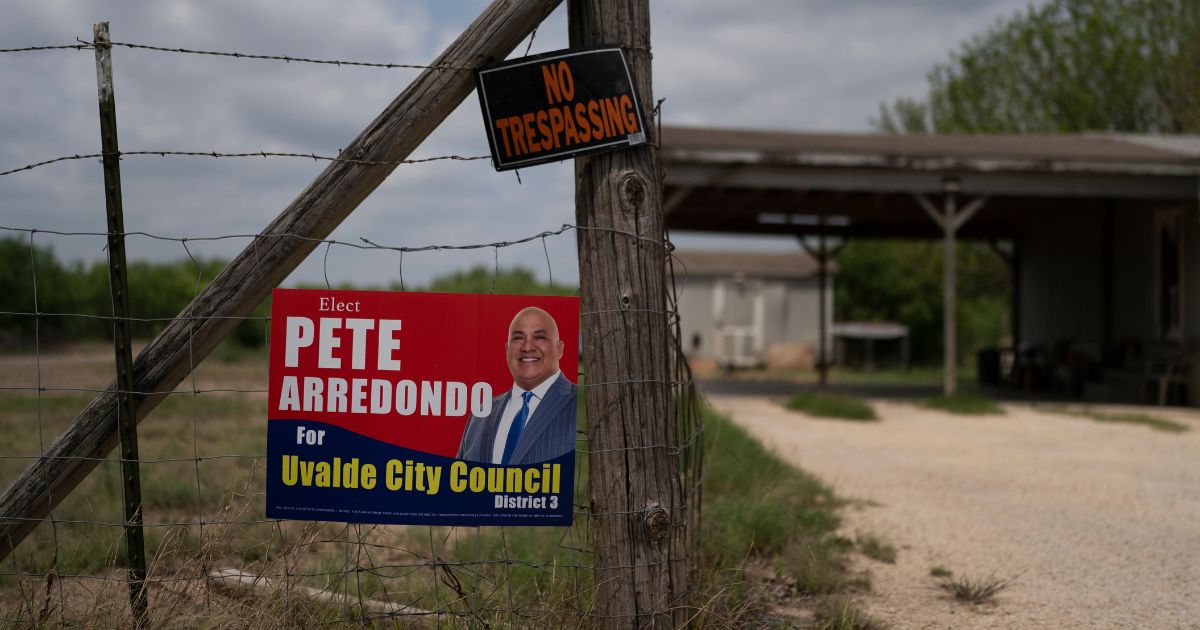 campaign sign for Pete Arredondo