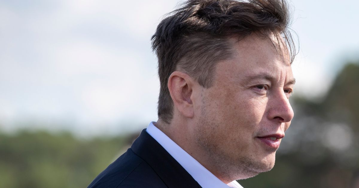 Tesla CEO Elon Musk arrives to view the construction site of the new Tesla Gigafactory near Berlin on Sept. 3, 2020.