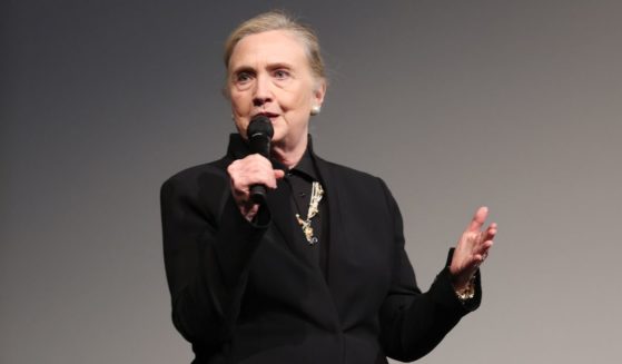 Hillary Rodham Clinton speaks onstage during "Below The Belt" New York Premiere at Museum of Modern Art on May 24, in New York City.