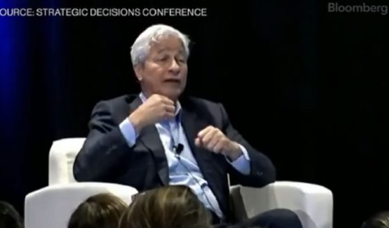 JPMorgan Chase CEO Jamie Dimon speaks at a financial conference in New York on Wednesday.