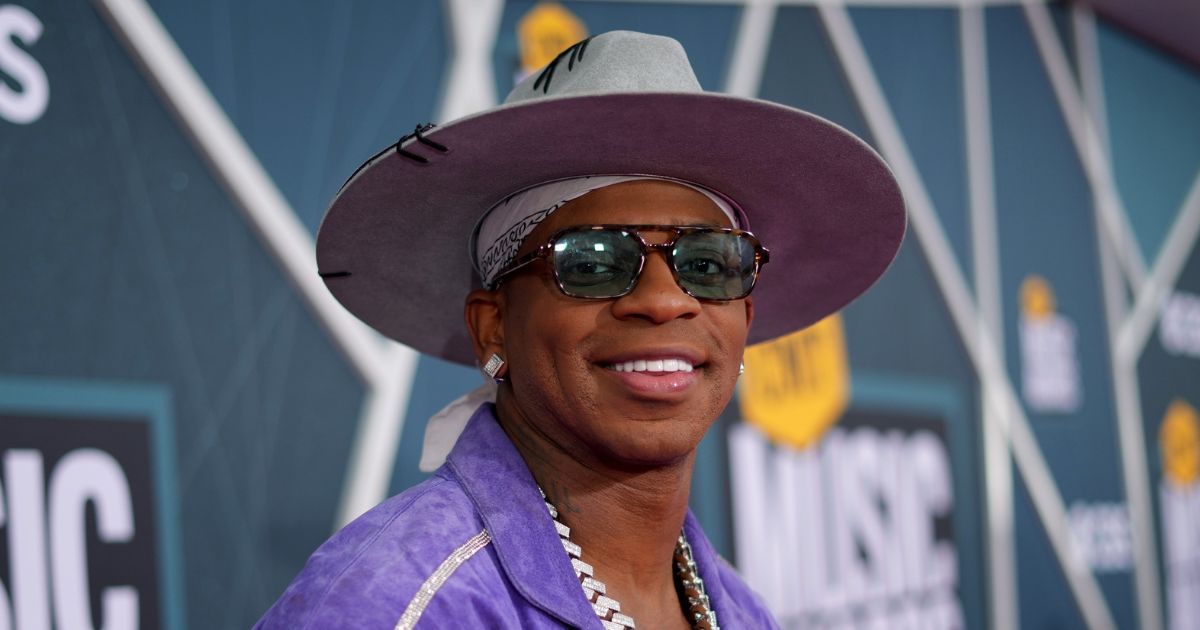 Jimmie Allen attends the 2022 CMT Music Awards on April 11 in Nashville, Tennessee.