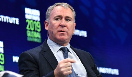 Ken Griffin participates in a panel discussion during the annual Milken Institute Global Conference on April 29, 2019, in Beverly Hills, California.
