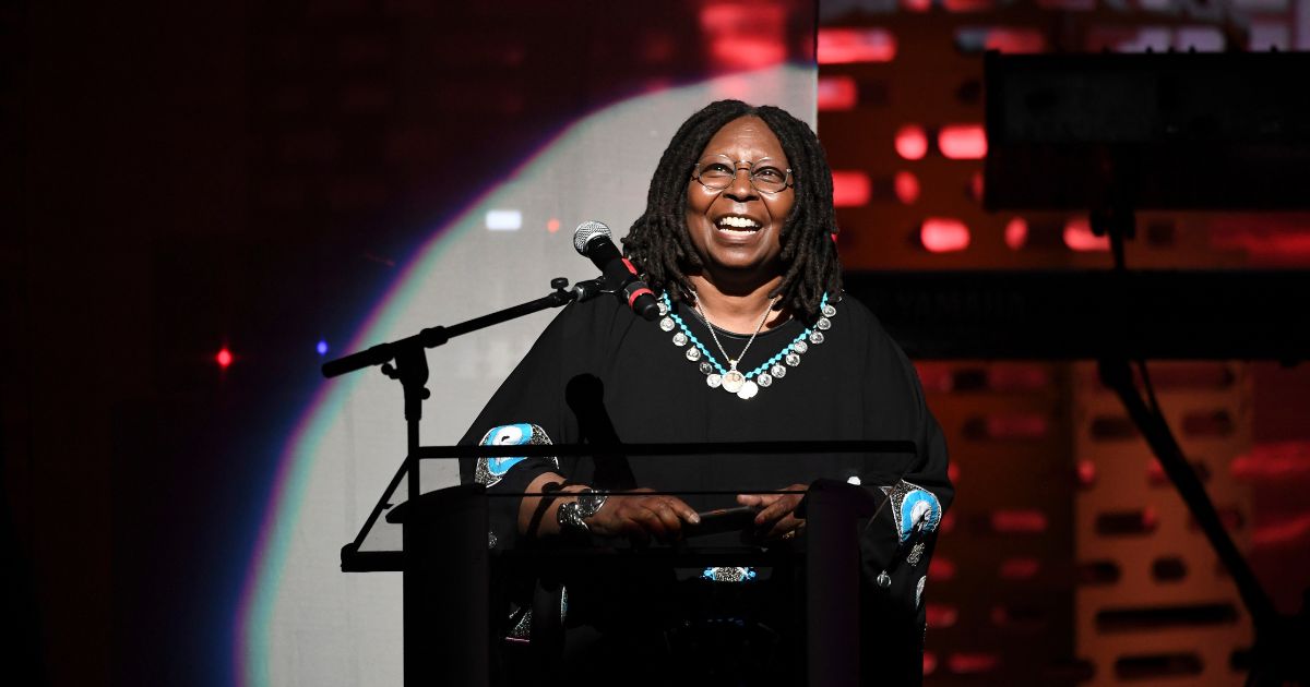 Whoopi Goldberg presents an award during the 2022 Apollo Theater Spring Benefit at The Apollo Theater on June 13, in New York City.