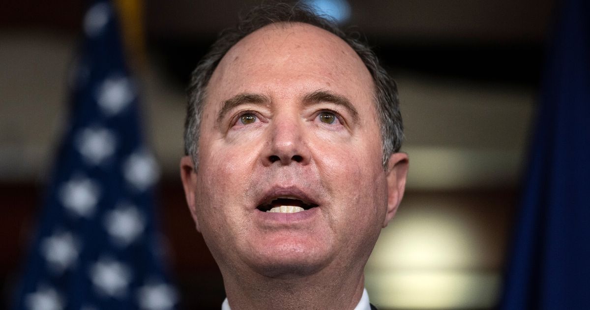 Democratic Rep. Adam Schiff of California speaks during a news conference on Capitol Hill in Washington on Dec. 9, 2021.