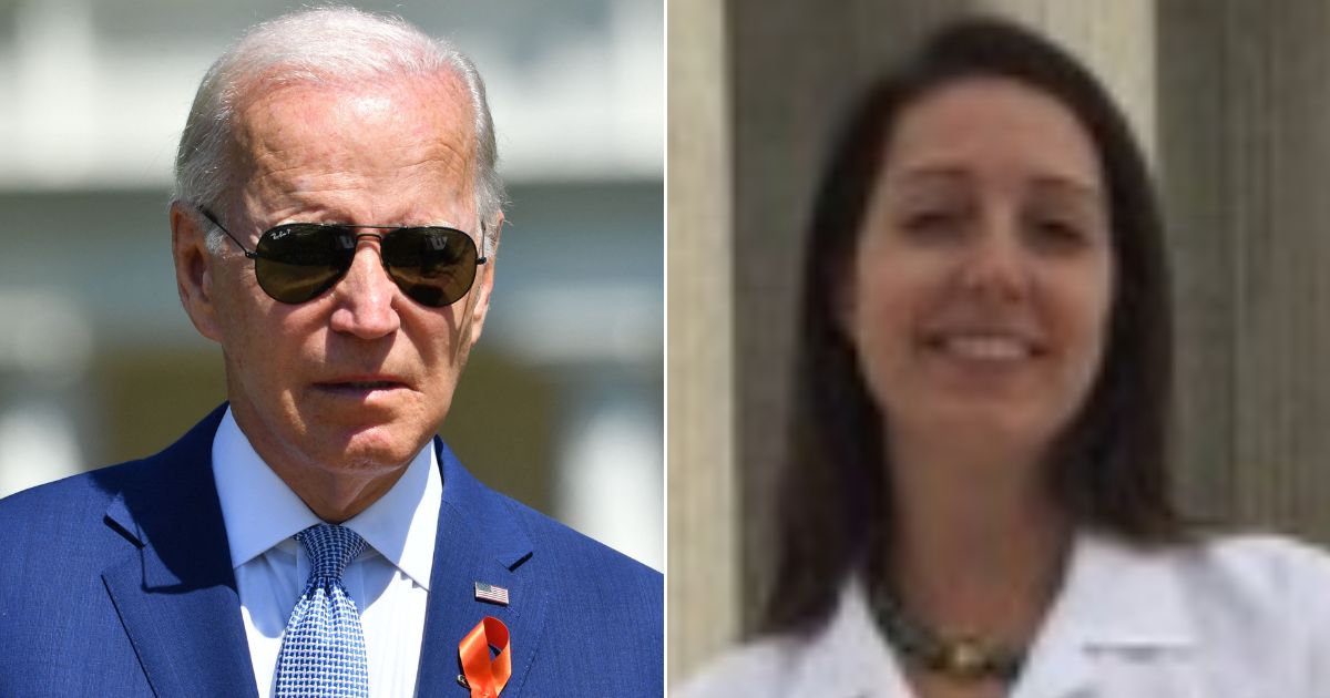 In Friday speech on reproductive rights, President Joe Biden, left, told a story of a 10-year-old girl who was raped and received an abortion, in an attempt to advocate for abortions. The sole source of this story has been identified as pro-abortion activist Dr. Caitlin Bernard, right.