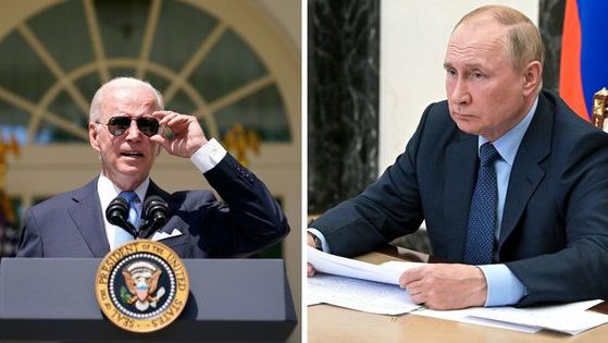 Vladimir Putin, right, and Russia's state-owned gas company, Gazprom, announced on Monday their plan to cut the energy flow through the Nord Stream 1 pipeline in half, which places Europe at risk of energy shortages, and now President Joe Biden, left, and the U.S. are at risk of rising energy prices in the face of a European boomerang effect.