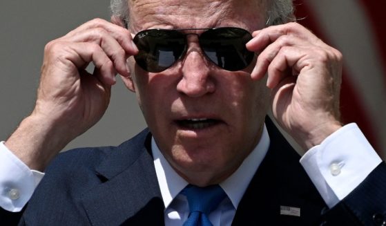 President Joe Biden speaks from the Rose Garden of the White House in Washington, D.C., on Wednesday after two negative COVID tests.