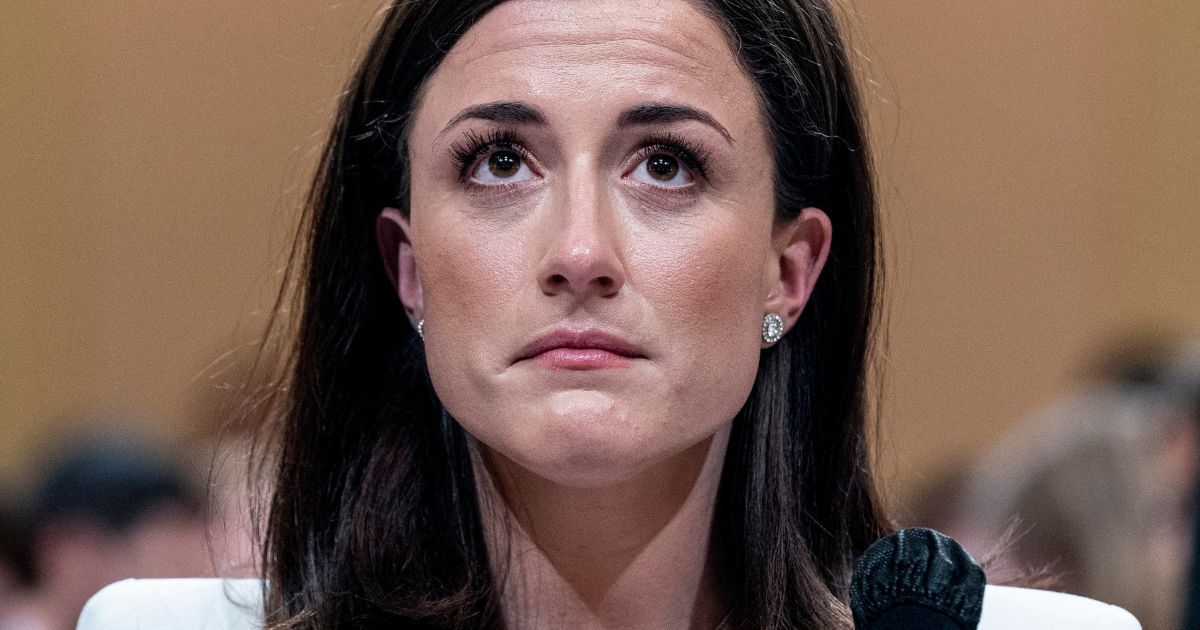 Cassidy Hutchinson, former aid to Trump White House chief of staff, testifies during a Jan. 6 committee hearing in Washington, D.C., on June 28.