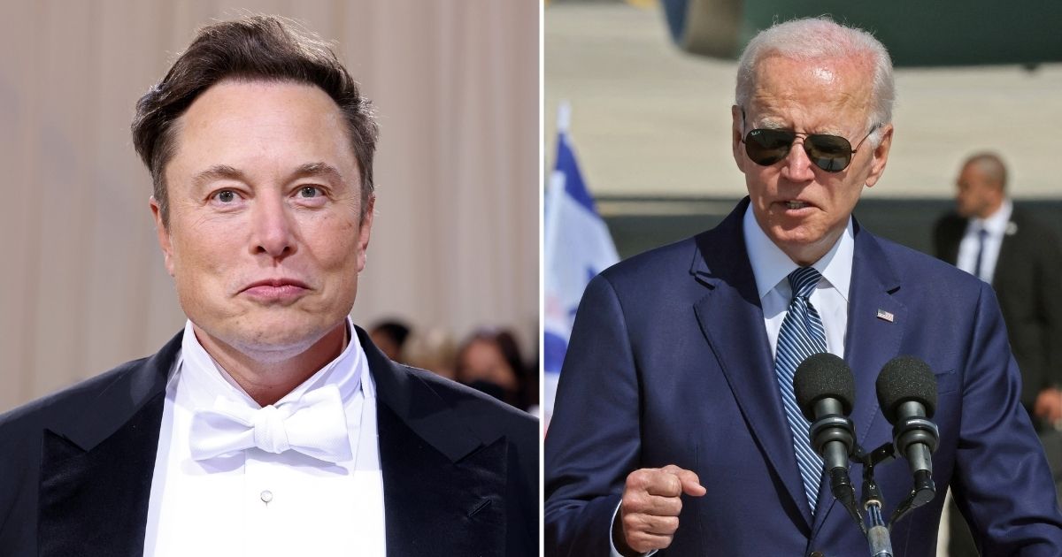 Elon Musk, left, attends the 2022 Costume Institute Benefit at the Metropolitan Museum of Art on May 2 in New York City. President Joe Biden delivers a statement upon his arrival in Israel on Wednesday.