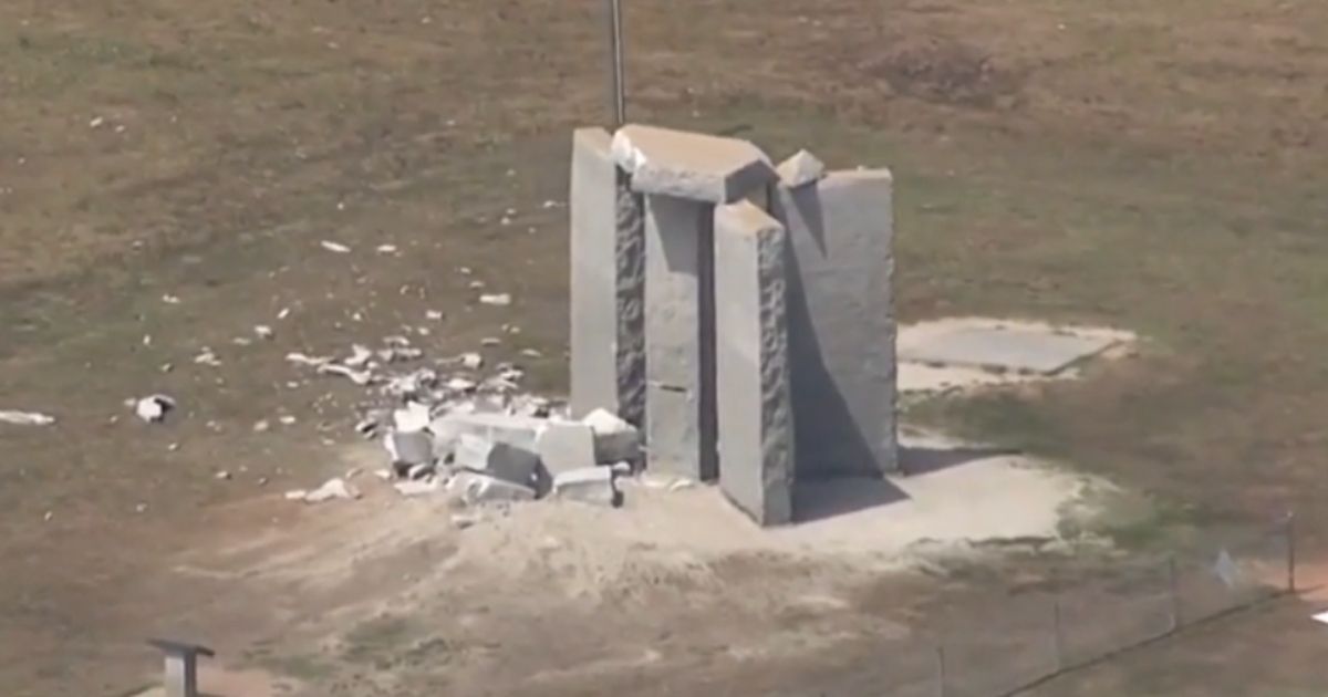 The Georgia Guidestones, also known as "America's Stonehenge," were partially destroyed in an explosion early Wednesday morning.