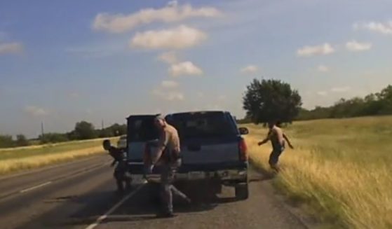On June 10 as Texas DPS troopers were in the process of arresting a human smuggler in Brooks County, several illegal immigrants that were in the vehicle began to run away, and one ran into the highway where he was stuck and killed by a car.