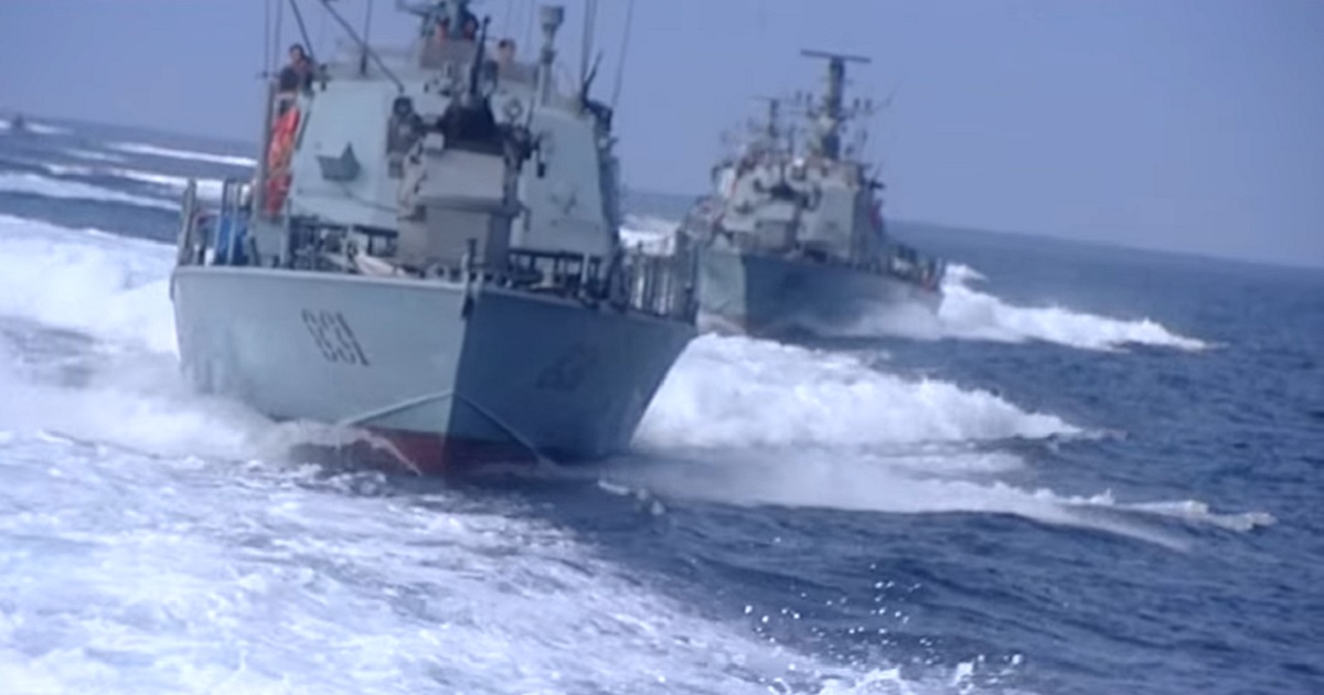 Israel Defense Forces execute maneuvers at sea in a 2012 video.